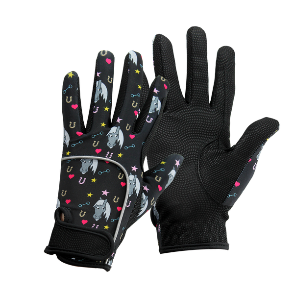 Children's Gloves - Horse Print