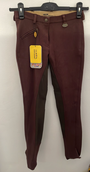 HKM Cotton Full Seat Breeches / SA36 / Brown