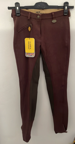 SALE HKM Cotton Full Seat Breeches / SA36 / Brown