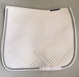 2nd Hand DR Saddlepad/ White w Silver / Full