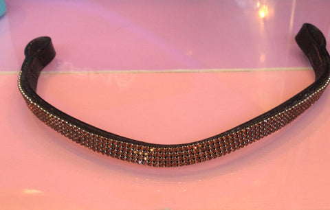 2nd Hand Bling Browband/ Brown - Cob