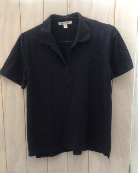 2nd Hand Trennery Golf Shirt/ Ladies Small/ Navy