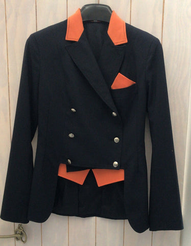 2nd Hand Show Jacket/ Navy & Orange/ XS