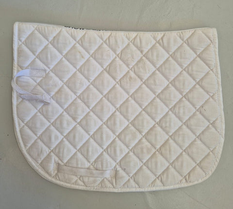 2nd Hand Show Master Saddlepad/ White/ Pony
