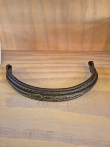 2nd Hand Raised & Stitched Browband/ Black/ Pony