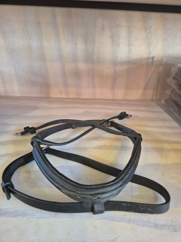 2nd Hand Cavesson Noseband with buckles both sides/ Black/ Full