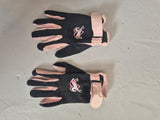 2nd Hand Gloves/ Black & Pink/ Med
