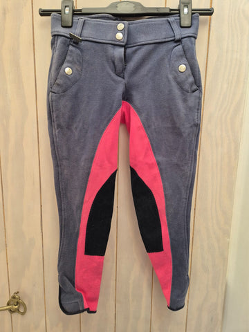 2nd Hand Harrys Horse Breeches/ Navy & Pink/ EU152