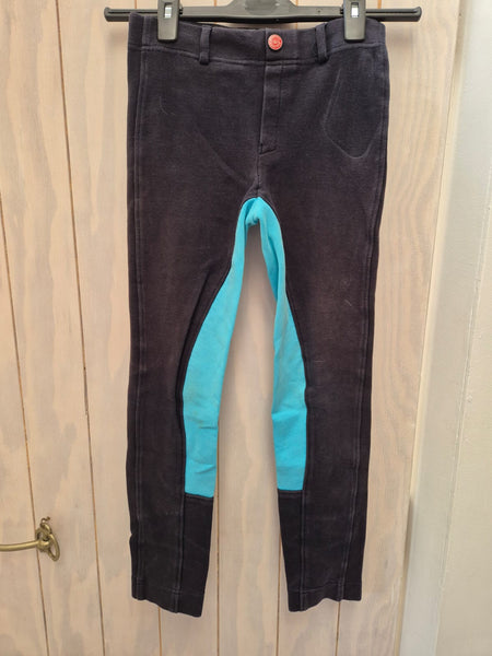 2nd Hand Bridleway Jods/ Navy & Turq/ Uk26