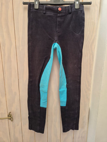 2nd Hand Bridleway Jods/ Navy & Turq/ Uk26