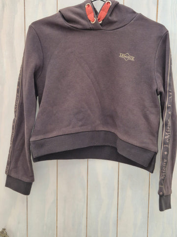 2nd Hand Lemieux Crop Hoodie/ Chocolate/ 11 - 12yrs