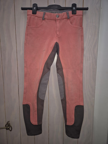 2nd Hand Harry Horse Breeches/ Peach & Grey/ 14yrs