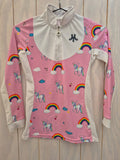 2nd Hand Macqmac Long sleeve show shirt/ 7 - 8yrs/ Unicorns