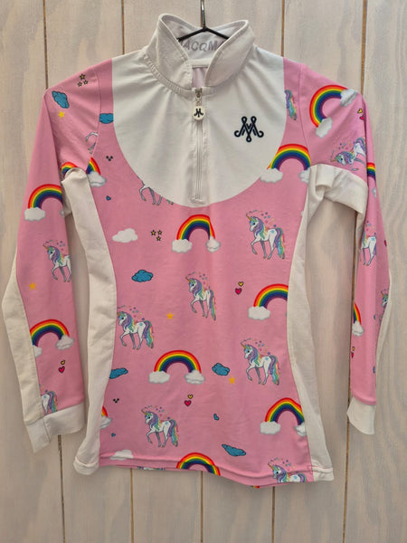2nd Hand Macqmac Long sleeve show shirt/ 7 - 8yrs/ Unicorns