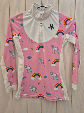 2nd Hand Macqmac Long sleeve show shirt/ 7 - 8yrs/ Unicorns