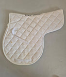 2nd Hand Shaped Numnah/ White/ Full