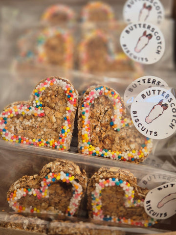 Butterscotch Biscuits - Sprinkle Hearts (2 Pack)