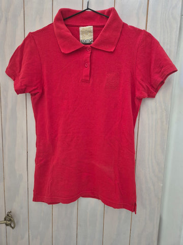 2nd Hand Edito Polo Shirt/ Red/ Small