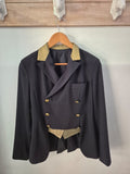 2nd Hand Dressage Short Tails Jacket/ Black & Gold/ 32/XS