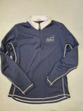 2nd Hand Long Sleeve Show Shirt/ Navy/ L