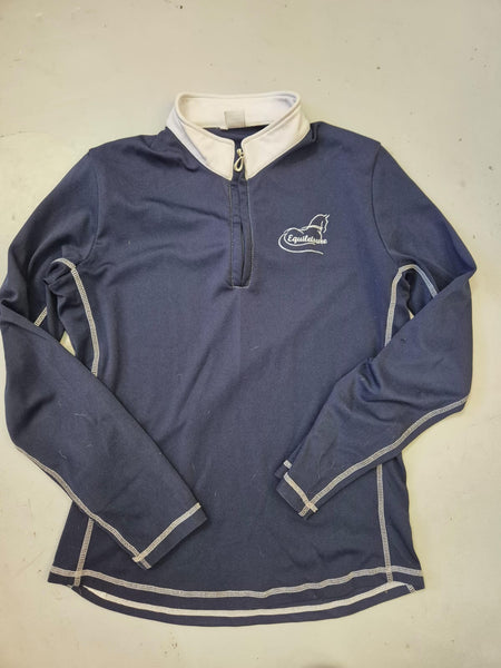 2nd Hand Long Sleeve Show Shirt/ Navy/ L