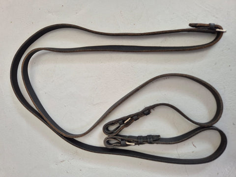 2nd Hand Leather Reins/ Black/ Cob