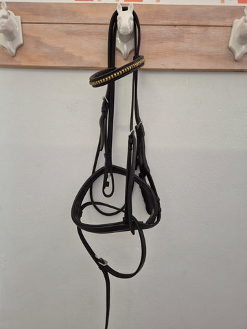 2nd Hand Bridle Stud Browband/ Black Full