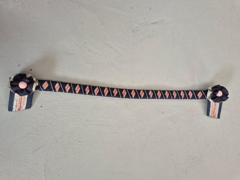 2nd Hand Showing Browband/ Pink/Grey/ Pony