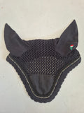 2nd Hand Equiline Ear Veil/ Diamantes Black / Full