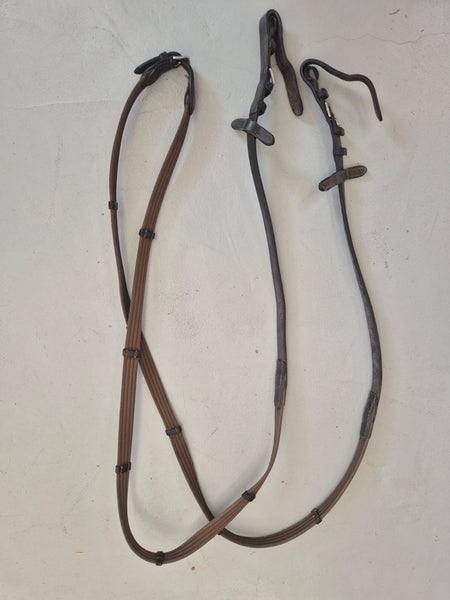 2nd Hand Cleated reins/ Brown/ Full