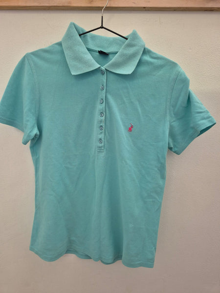 2nd Hand Polo Shirt/ Turquoise/ Large