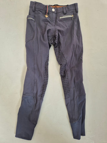 2nd Hand ESPOIR Breeches/ Silicon full/ Glitter detail/ Light Navy/ Ladies S