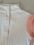2nd Hand ESPOIR Show Shirt/Long Sleeve/Peach Horse Print/ XS