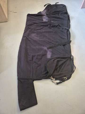 2nd Hand Equimac Day sheet/ Lined/ Black/ 150cm