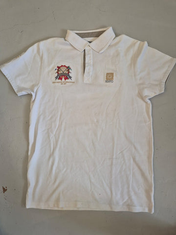 2nd Hand Edito Polo/ White Mens Med