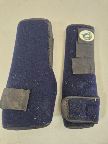 2nd Hand Blue Steel Medicine Boots/ Navy/ Large
