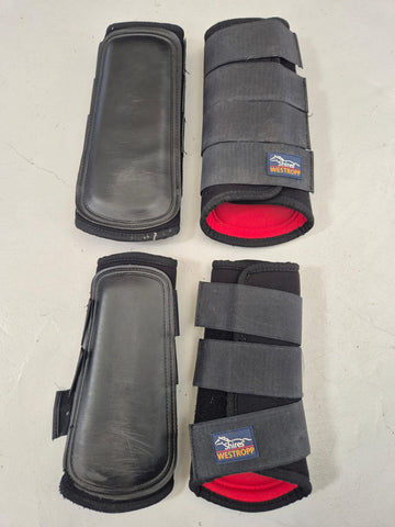 2nd Hand Westropp Brushing Boots/ Front & Hind/ Large