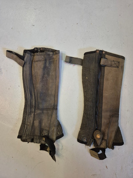 2nd Hand Suede Chaps/ 10yrs/ Black