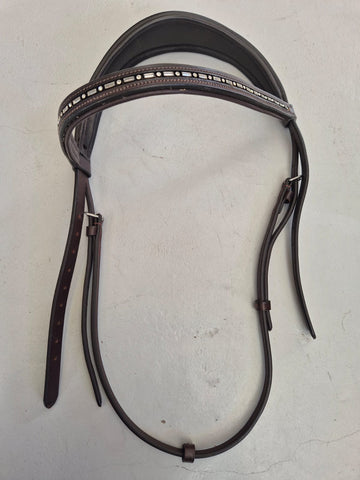 2nd Hand Padded Lavello Poll Piece and Browband/ Brown/ XF