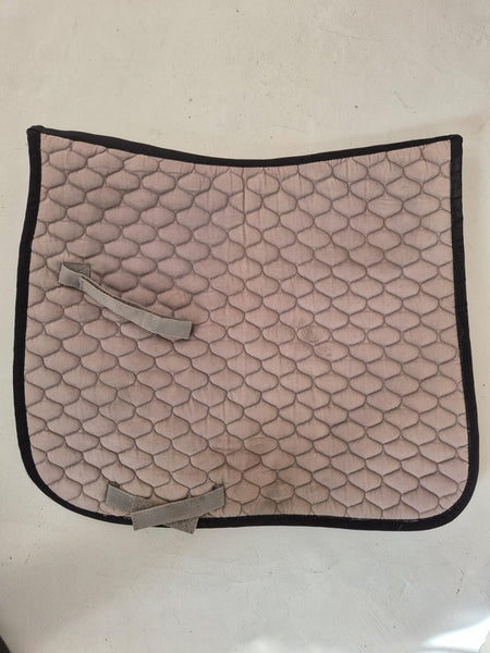 2nd Hand Dressage Saddlepad/ Grey & Black/ Full