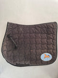 2nd Hand GP Saddlepad/ Black with Horse badge/ Full
