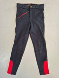 2nd Hand QHP Kids Breeches/ Red & Black/ 8yrs