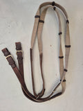 2nd Hand Webbing Cleated Reins/ Brown/ Pony
