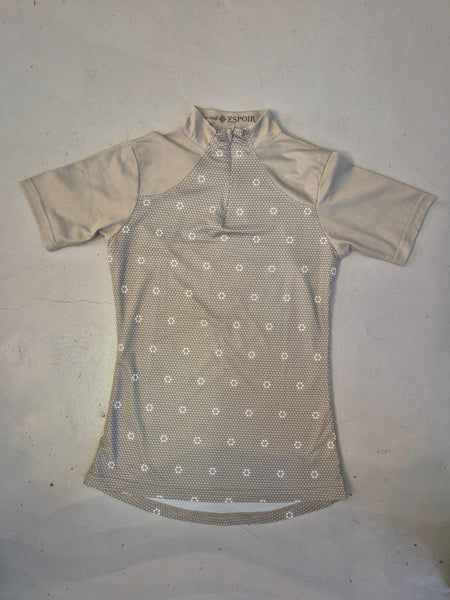 2nd Hand Espoir Short Sleeve Shirt/ Green Daisy/ XS