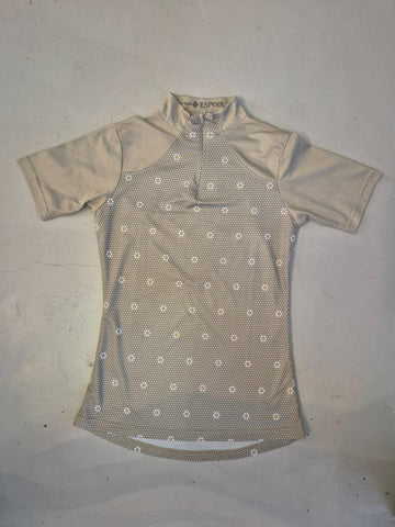 2nd Hand Espoir Short Sleeve Shirt/ Green Daisy/ XS