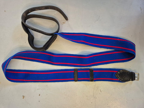 2nd Hand Surcingle/ Blue & Red/ Full
