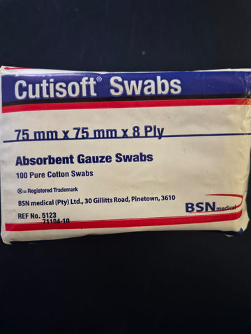 Cutisoft Gauze Swabs 75mm x 75mm