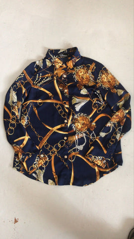 2nd Hand Modern Dynasty Shirt/ Navy/ Small