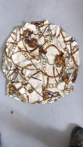2nd Hand Modern Dynasty Shirt/ Beige/ Small