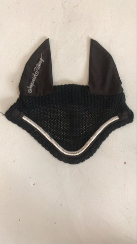 2nd Hand Imperial Riding ear veil/ Black/ Cob